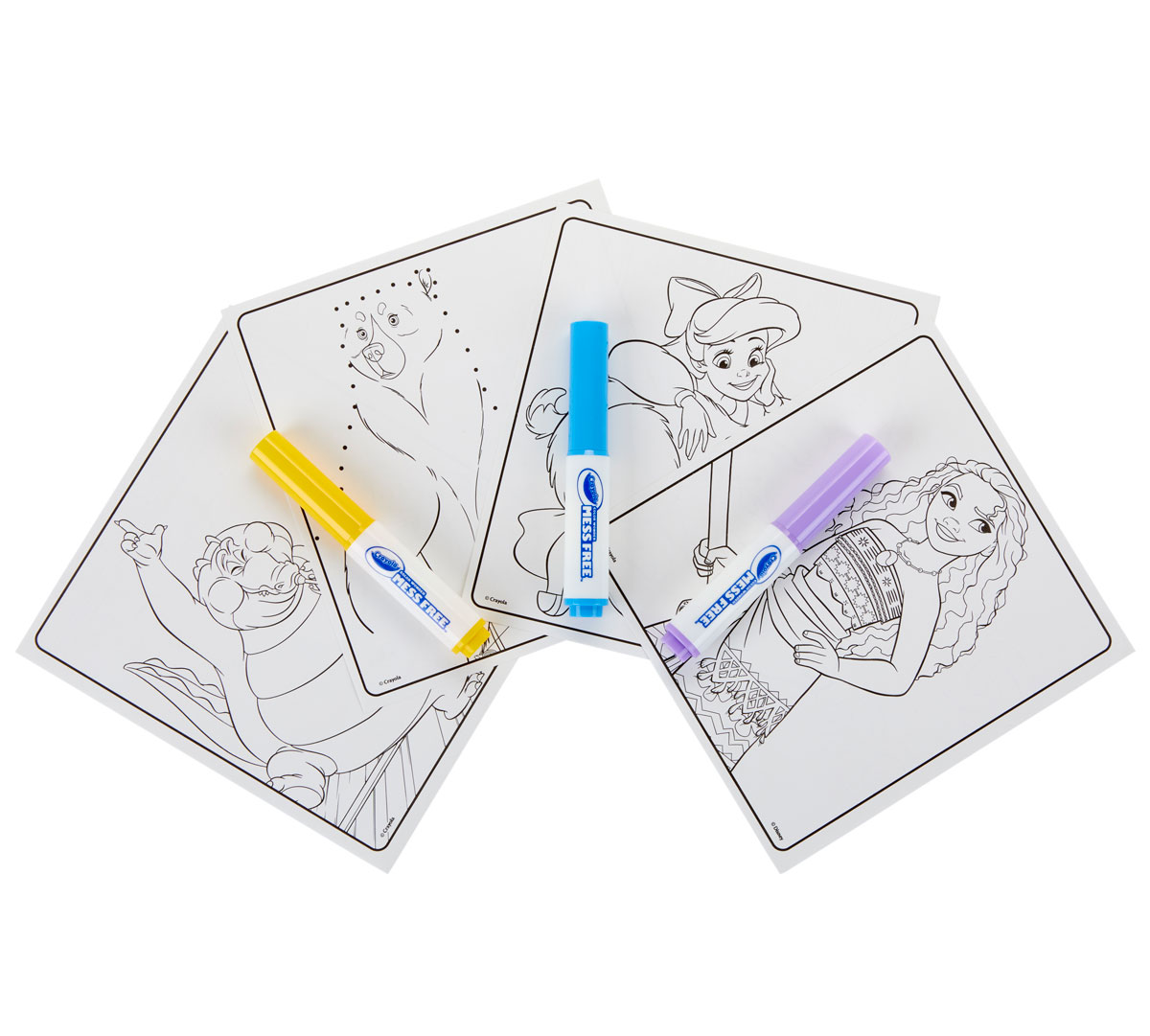 Color Wonder Mess Free Princess Coloring and Activity Pad contents