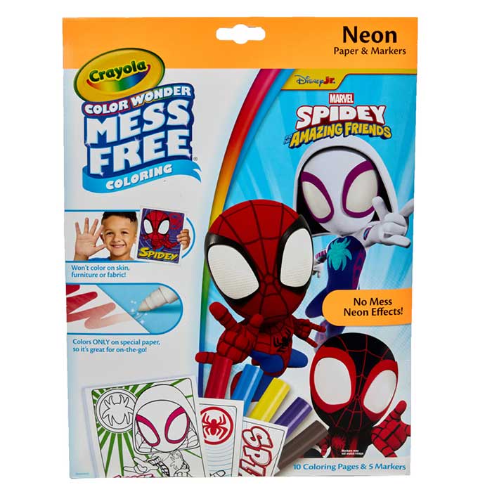 Crayola Spidey Color Wonder Mess Free Coloring Kit