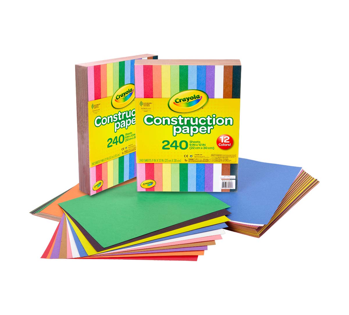 Construction Paper 240 ct. - 2 Pack Bundle