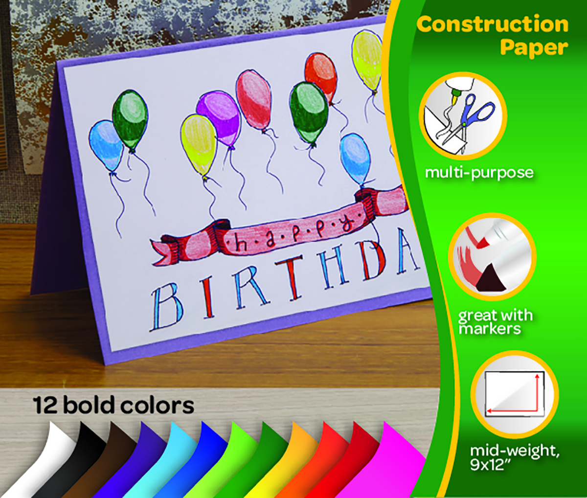 Construction Paper 240 ct. - 2 Pack Bundle