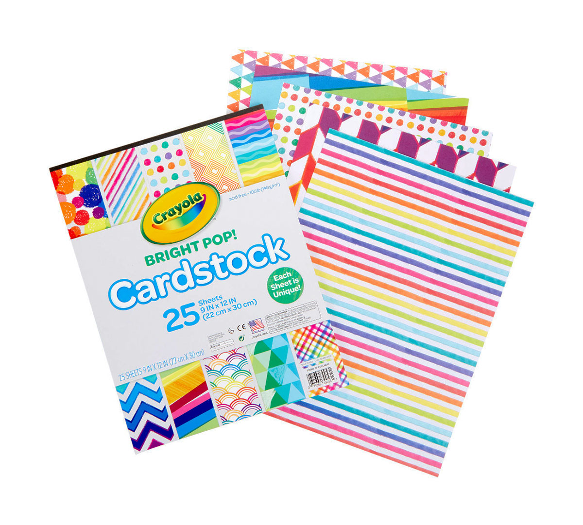 Crayola Cardstock Front and Paper