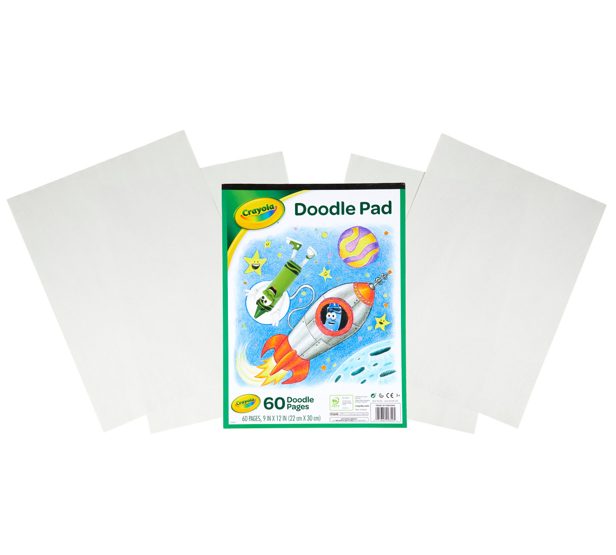 Doodle Pad Front View with pages