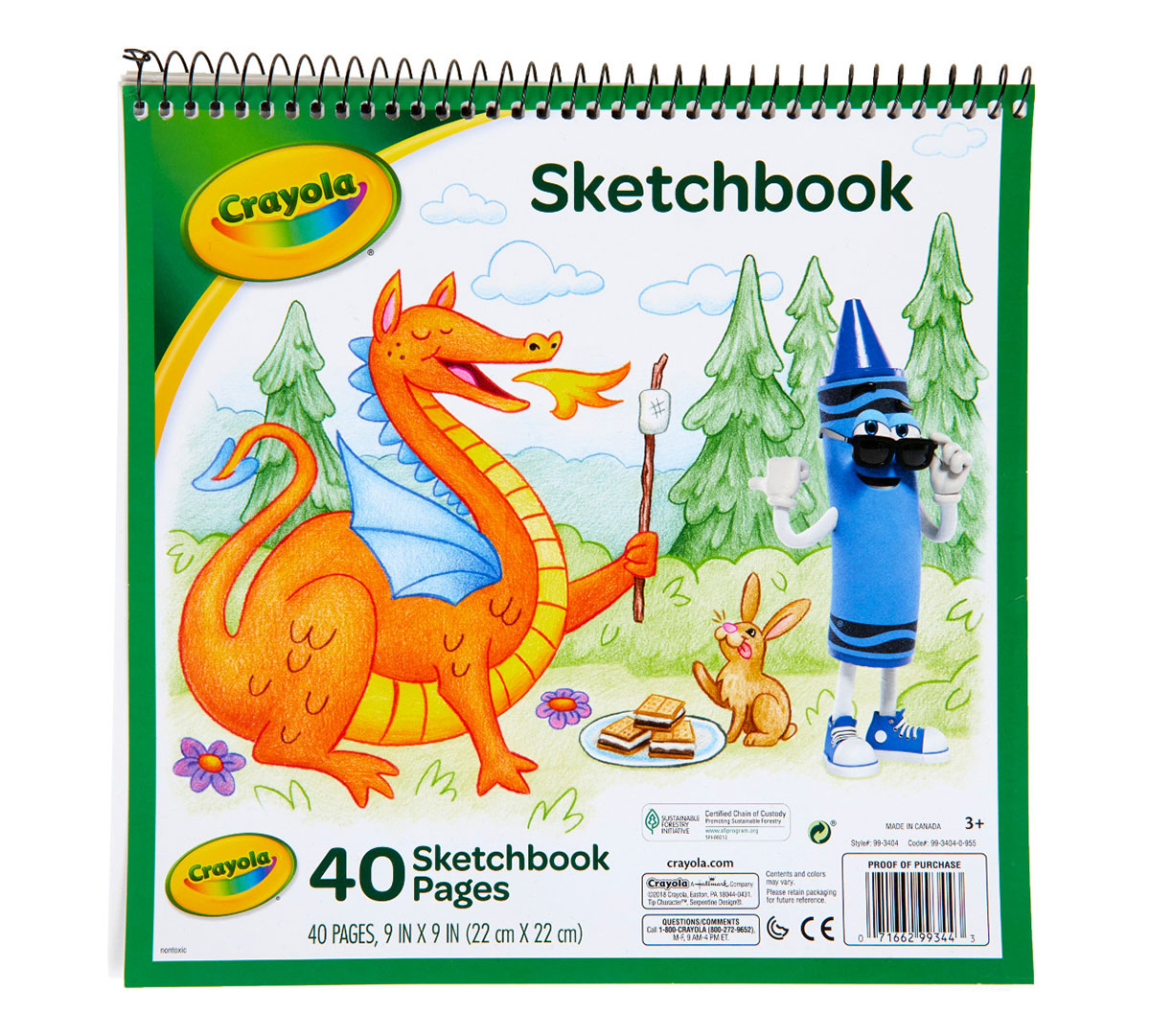 Sketchbook Front cover 40 pages.