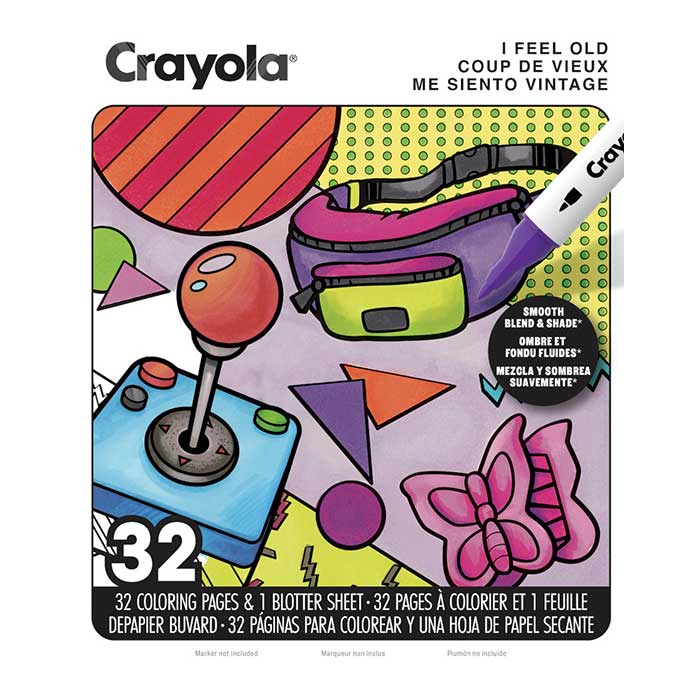 I Feel Old Adult Coloring Book, 32 pages front view