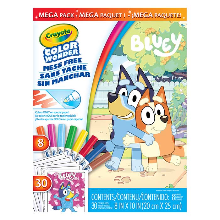 Color Wonder Mega Set, Bluey front view.
