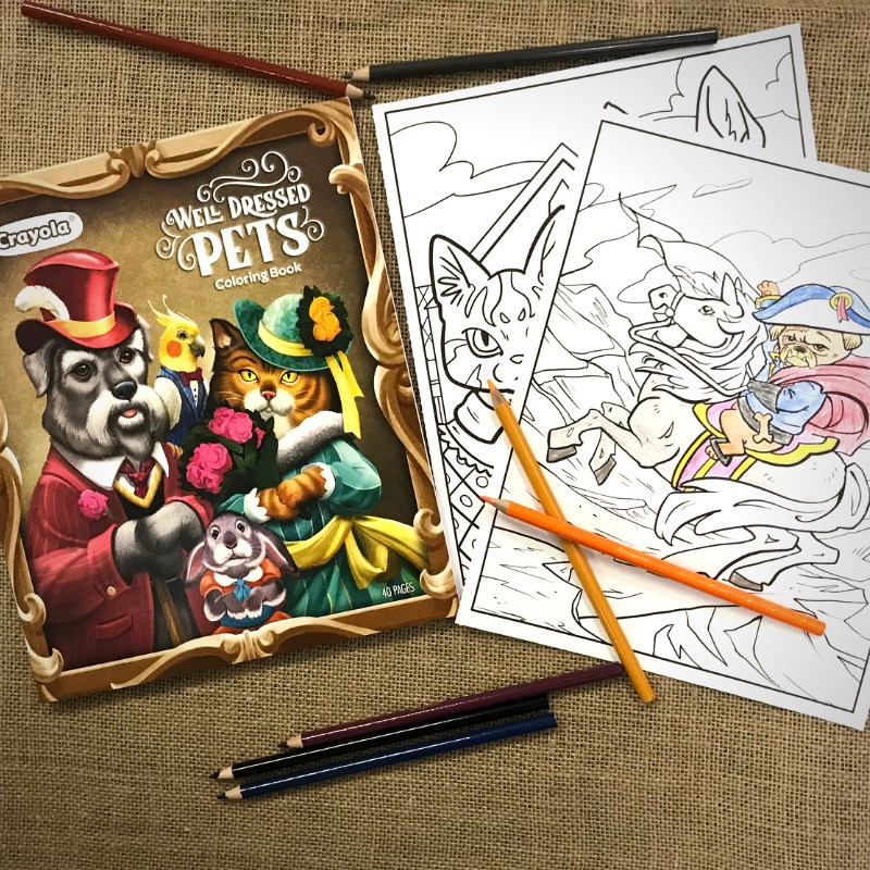 Well Dressed Pets Coloring Book