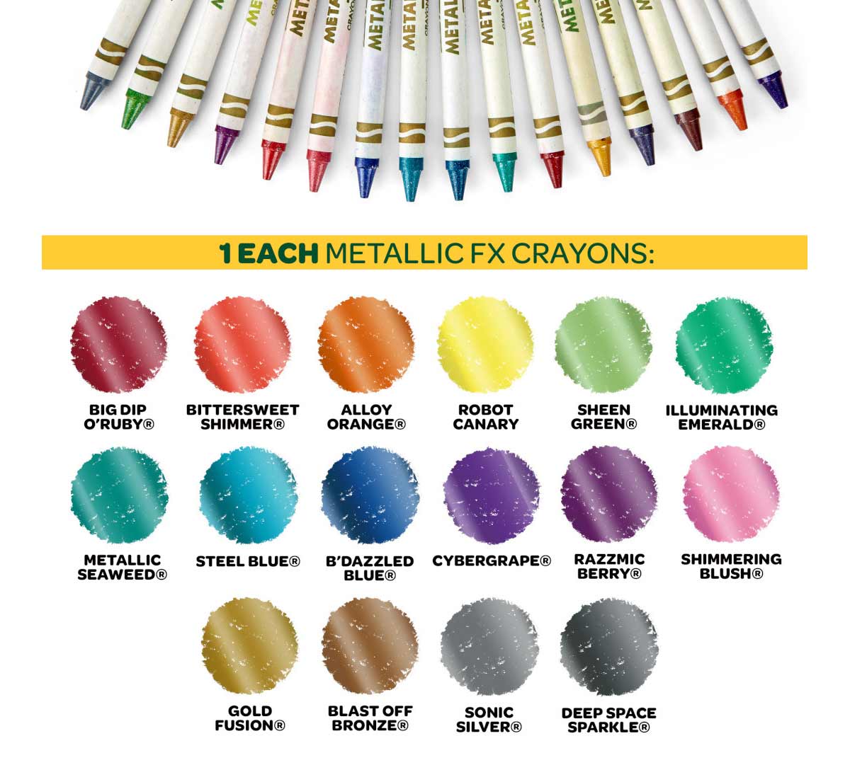 Ultimate Crayon Collection color swatches