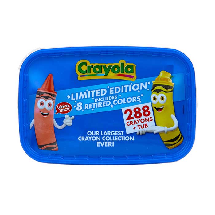 Crayola Crayon Set with 288 Colors & Storage Tub