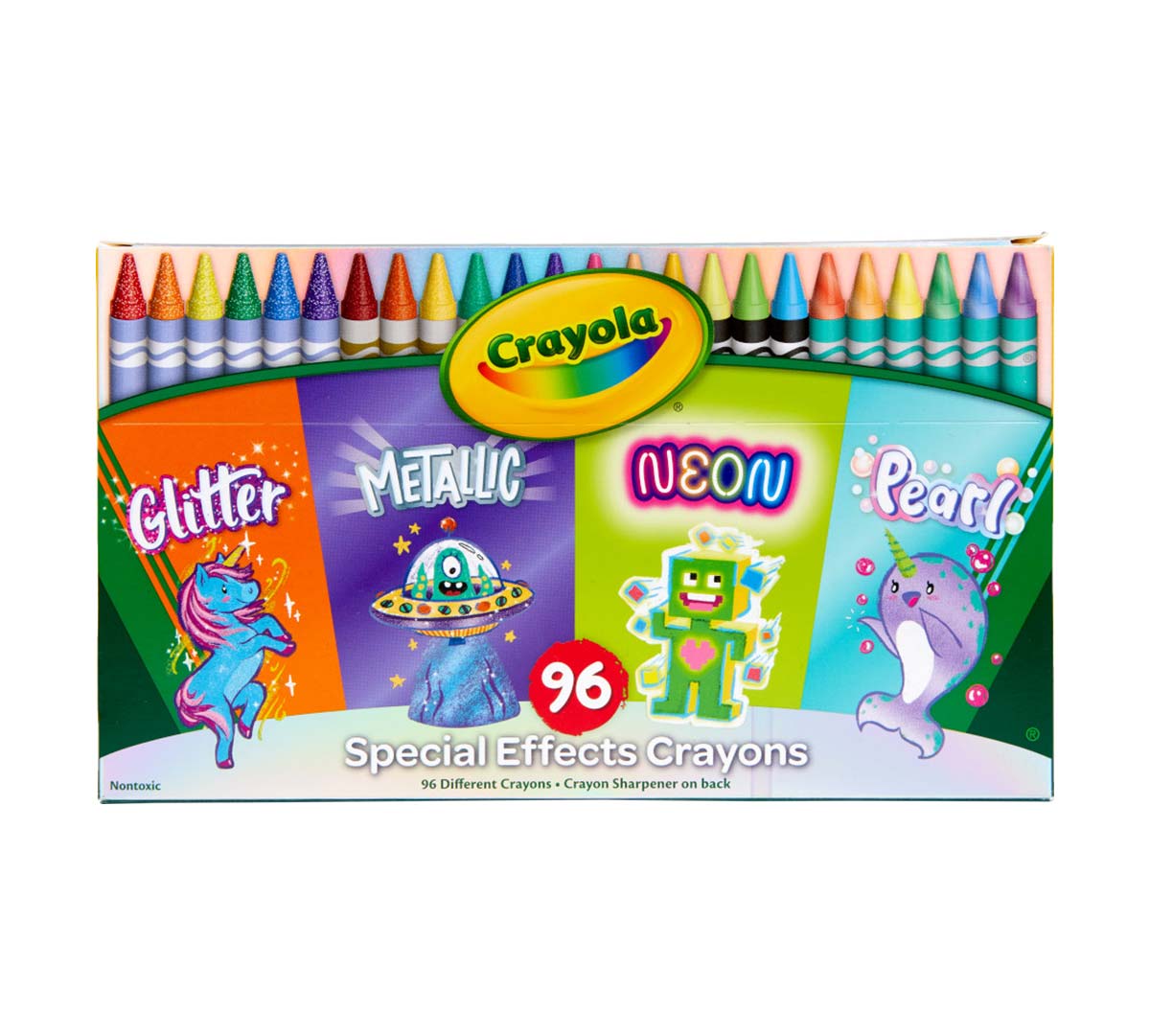 Special Effects Crayon Set  96 Count Front View of Box