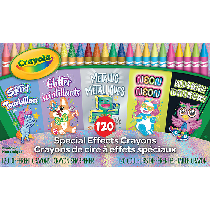 120 Special Effects Crayons Set