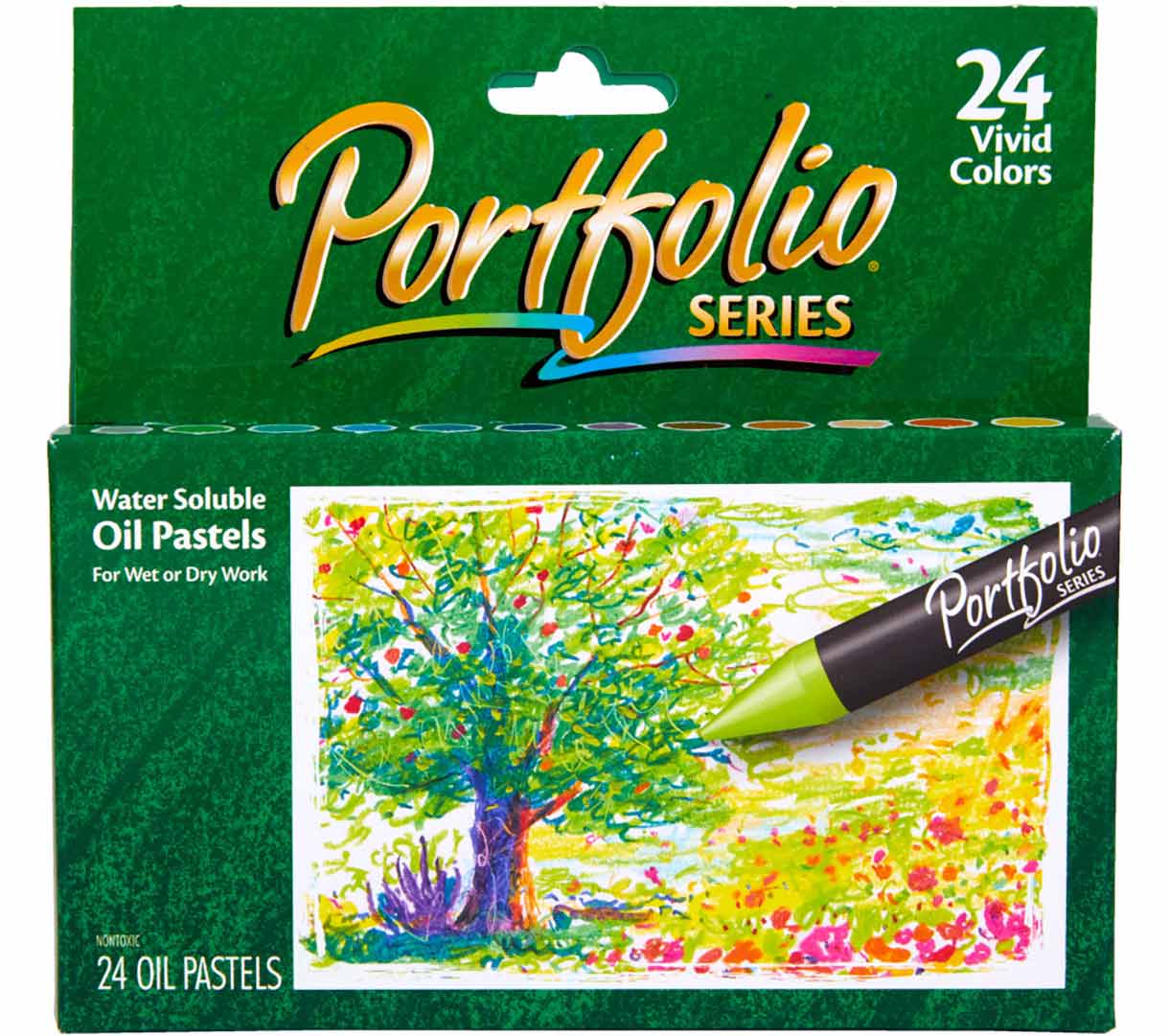 Portfolio Series Water Soluble Oil Pastels, 24 count front view