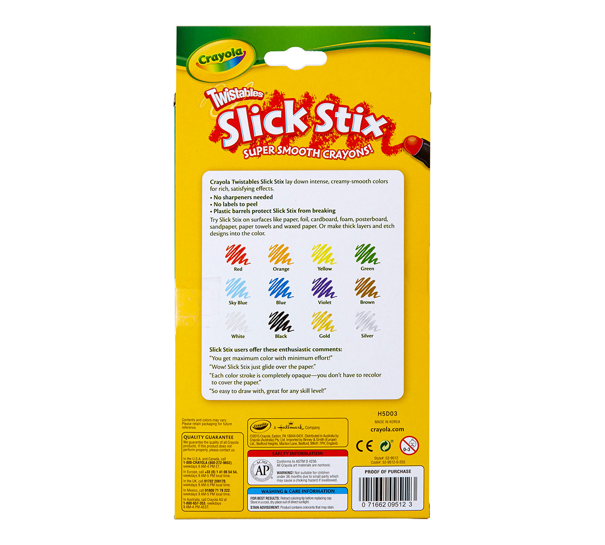 Twistables Slick Stix 12ct