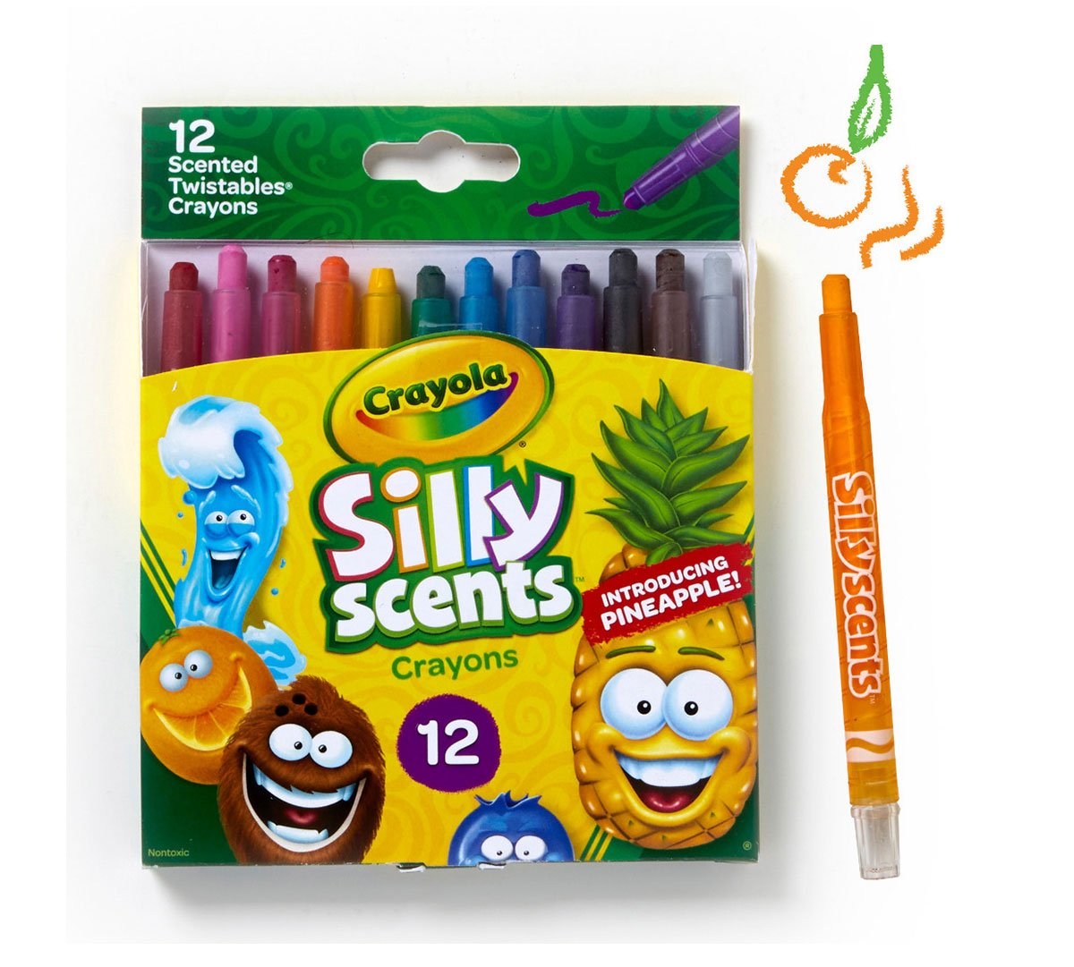 Silly Scents Twistable Crayola 12 count Front