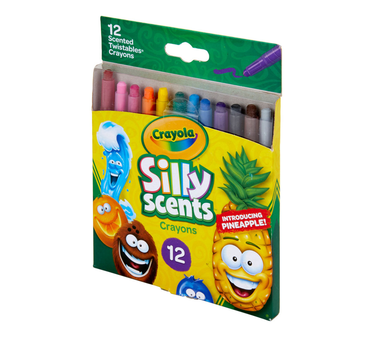 Silly Scents Twistable Crayola 12 count left angle