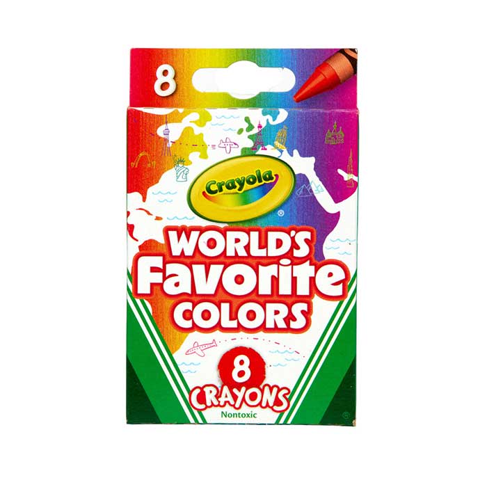 Crayola 8ct Crayon Set – World's Favorite Colors
