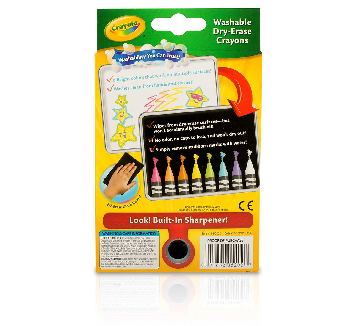 Dry-Erase Bright Crayons