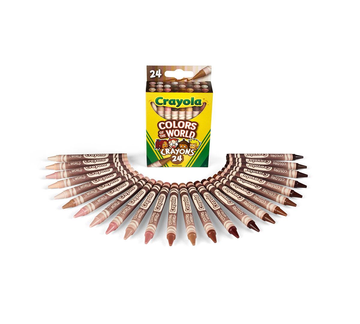 Colors of the World Skin Tone Crayons  24 Count