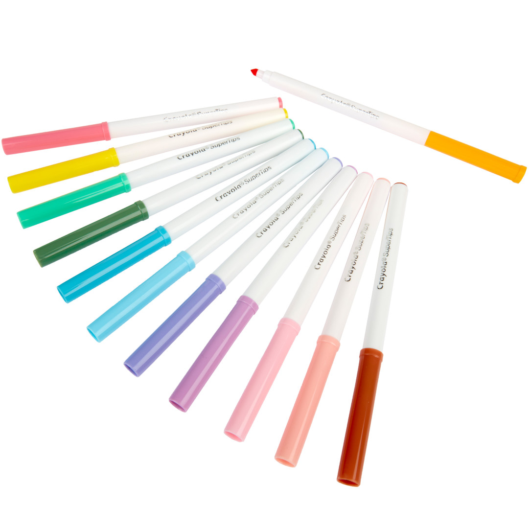 Washable SuperTips - 12 Pastel  Contents