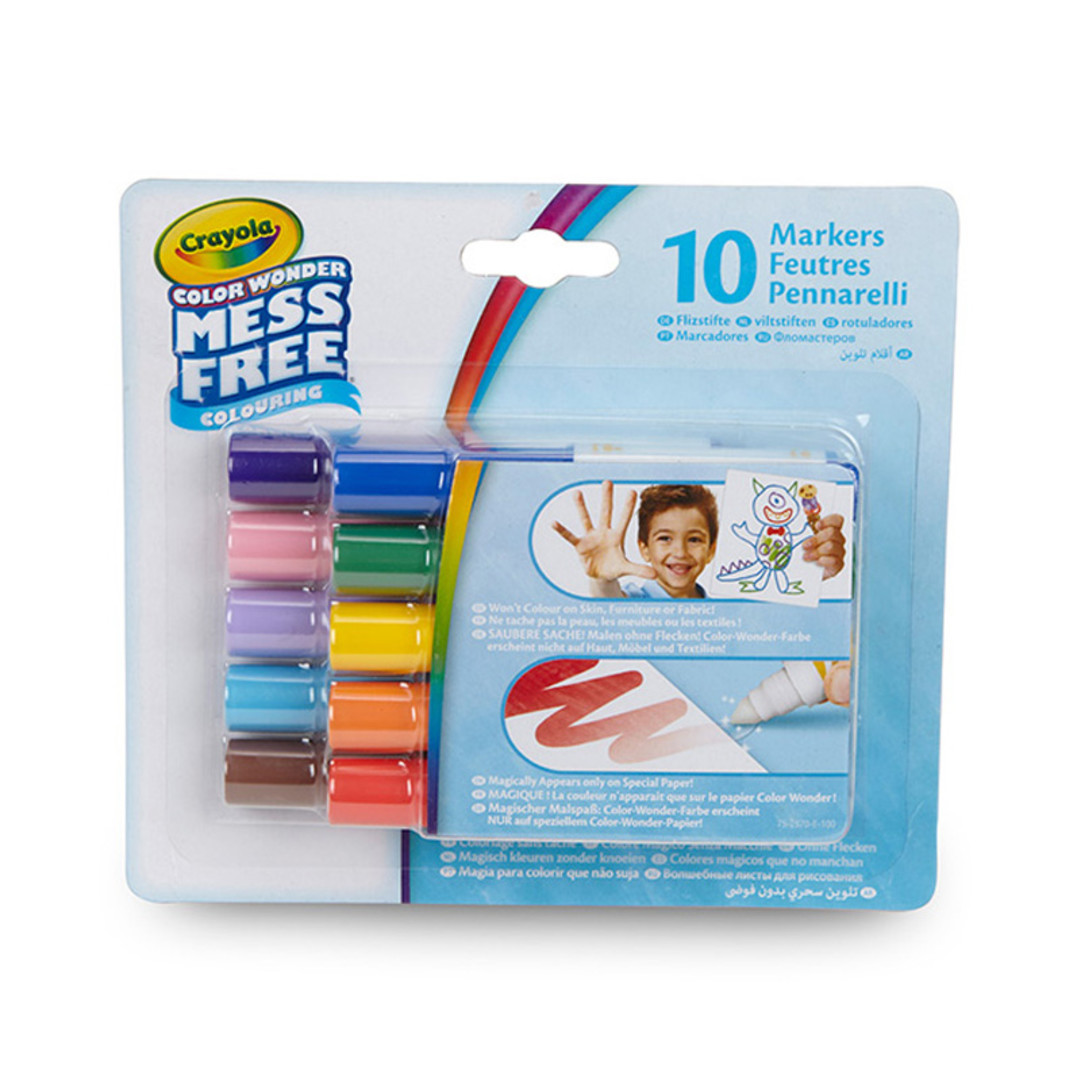 Color Wonder 10 Pennarelli Senza Macchia - Colori ClassiciFront view