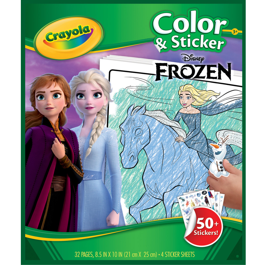 Color & Sticker Book - Frozen Front view