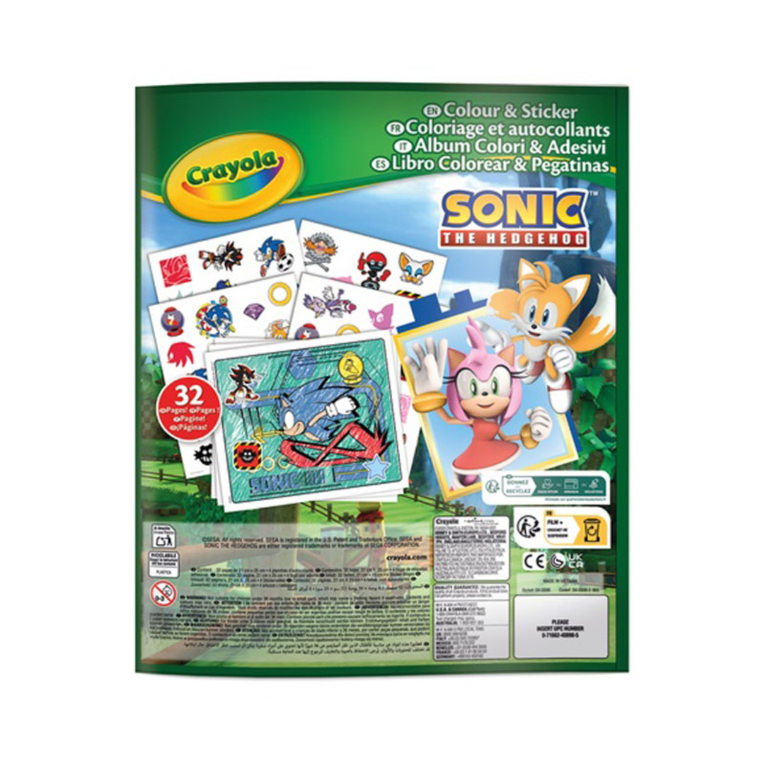 Album Colour & sticker   SonicBack view