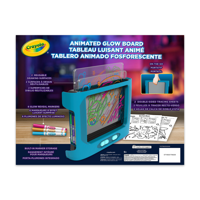 Animated Glow BoardBack view