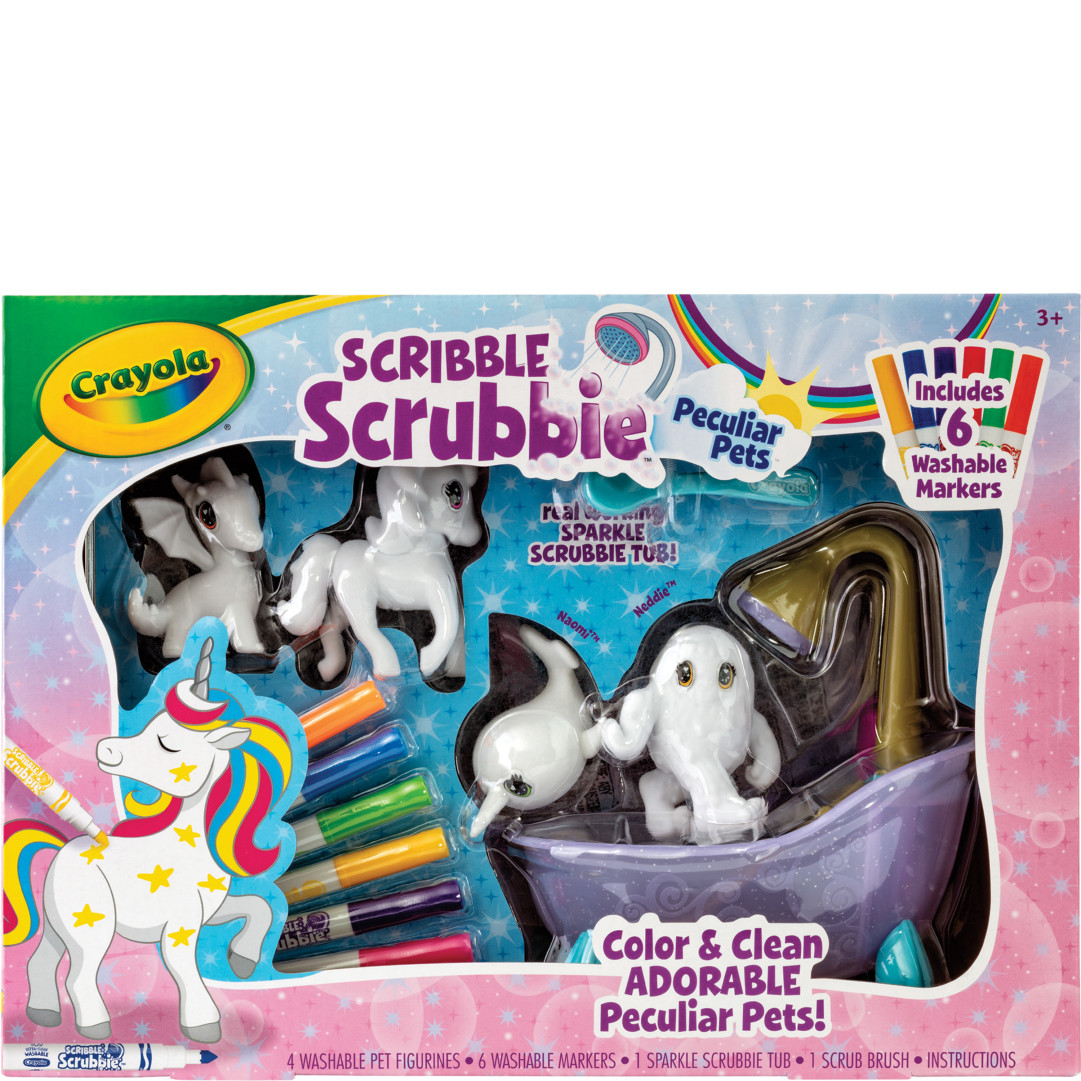 Scribble Scrubbie™ - Peculiar Pets Front view