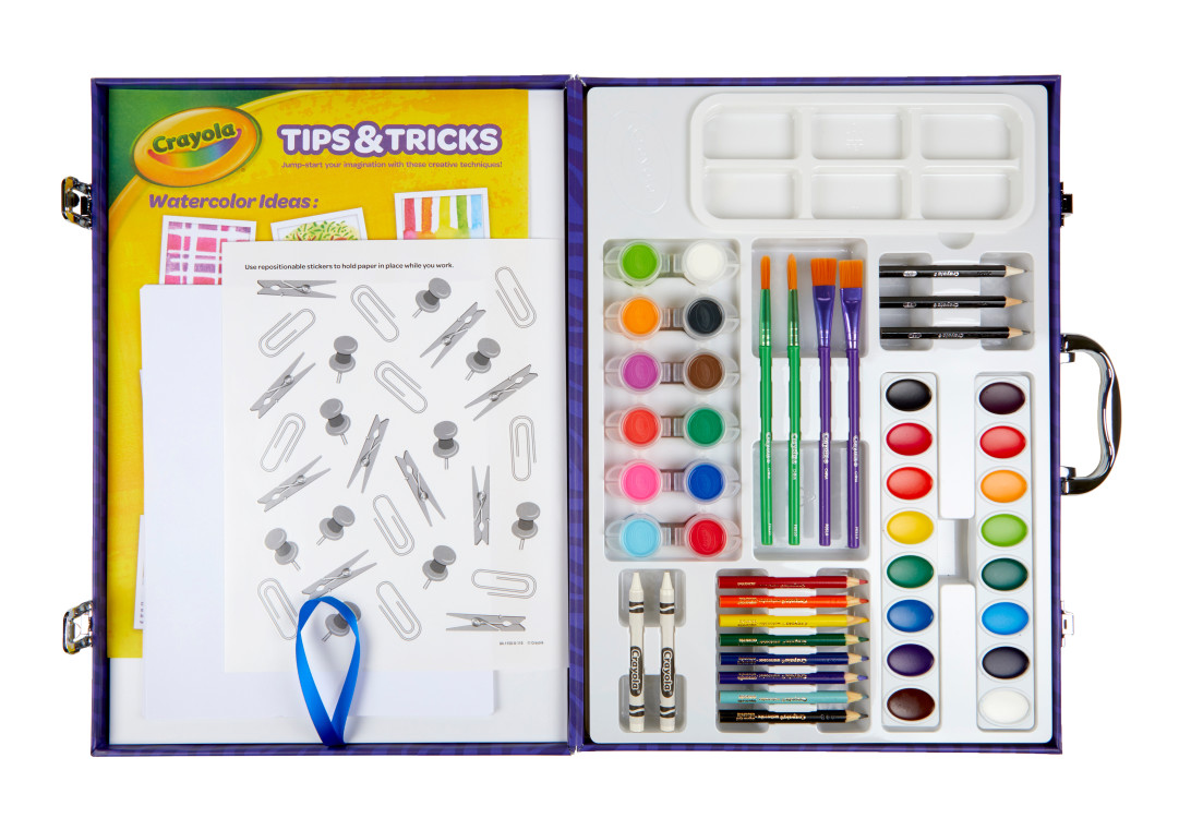 Crayola® Paint & Create Easel Case Contents