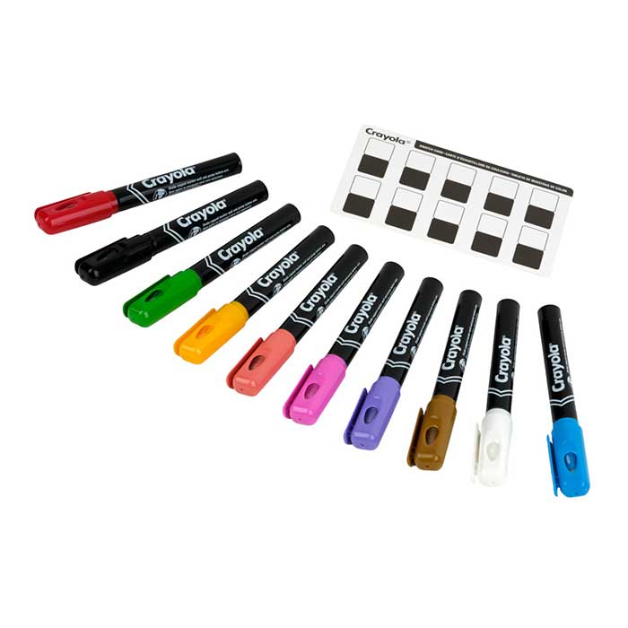 Bullet Tip Acrylic Paint Markers, 10ct contents.