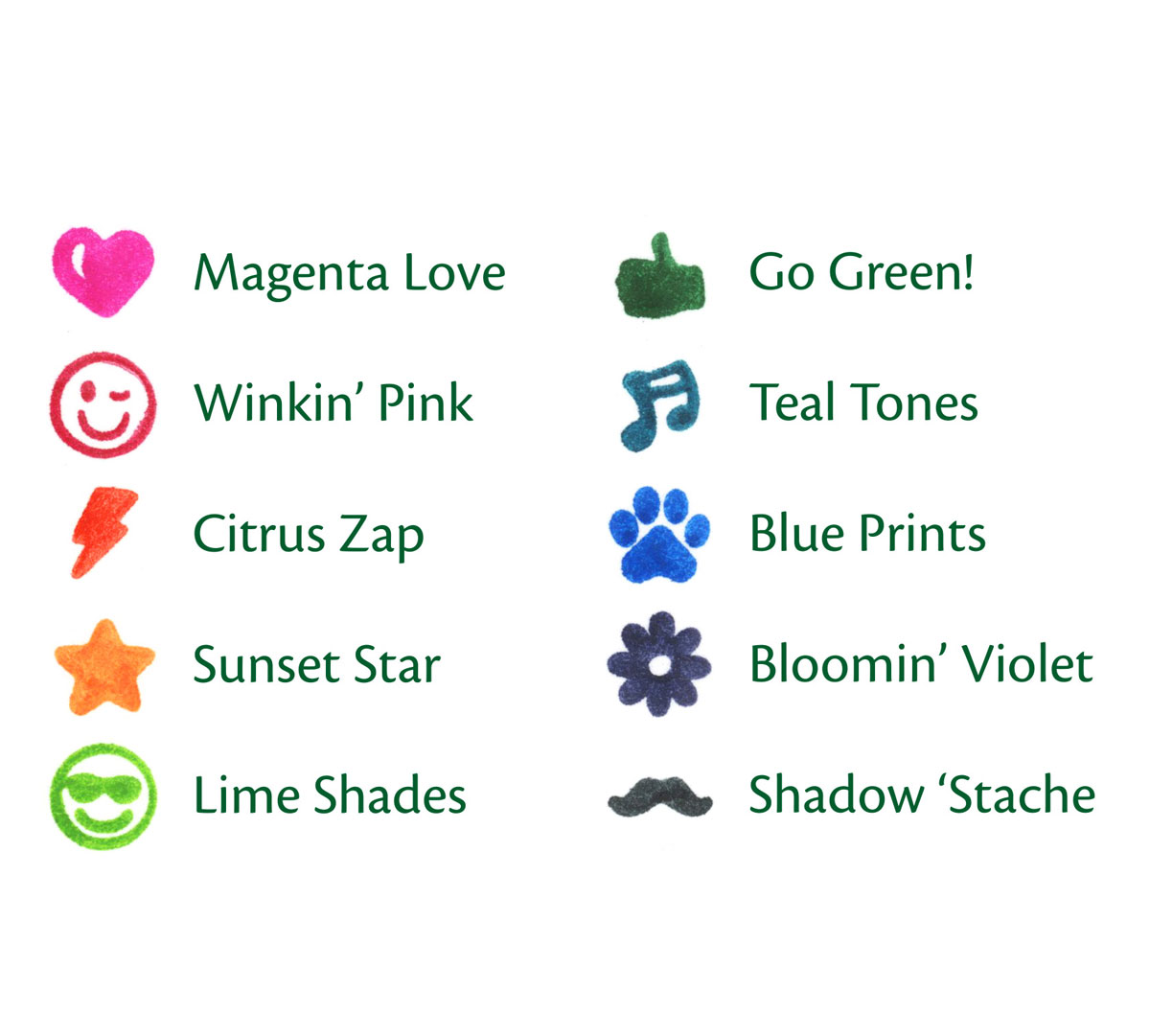 Ultra Clean Stamper Markers  10 Count
