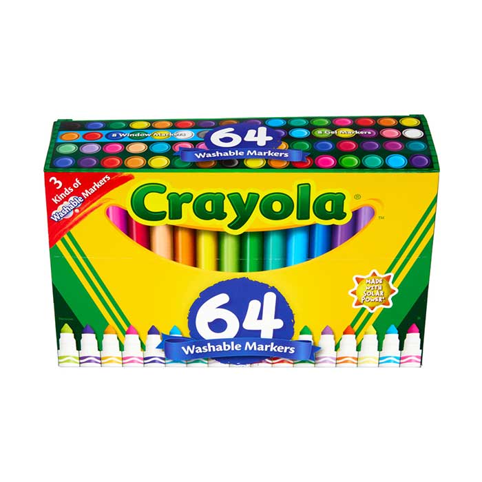 Broad Line Markers  64 Count Variety Front View