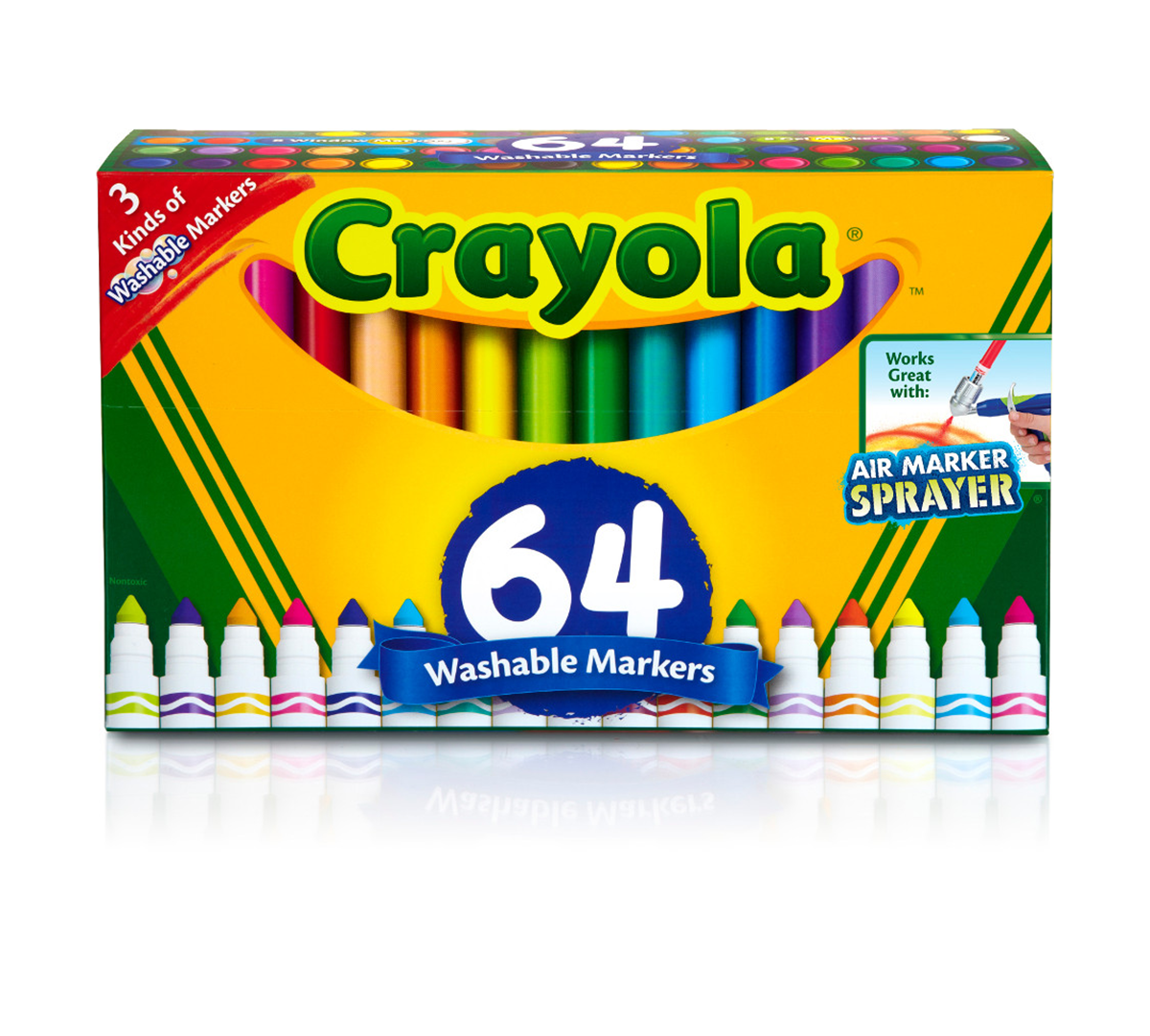 Broad Line Markers  64 Count Variety Front View