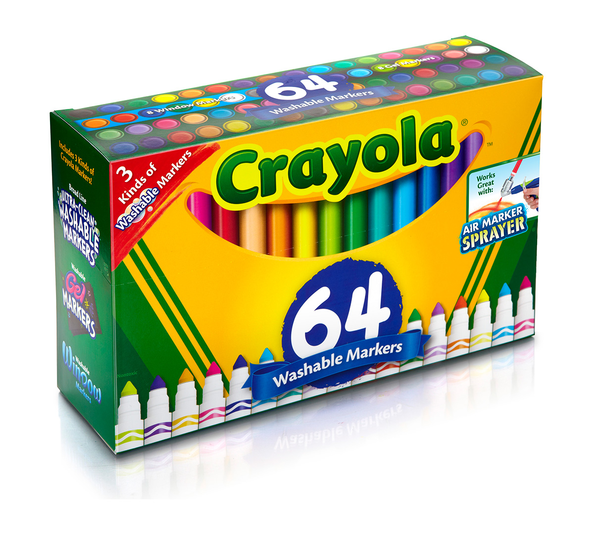 Washable Markers Variety Pack  64 Count