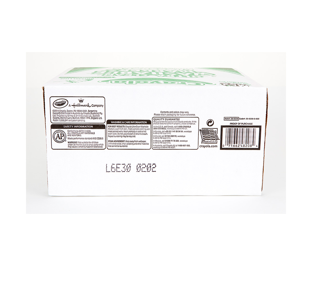Ultra-Clean Washable Markers Broad Line 192 count side panel