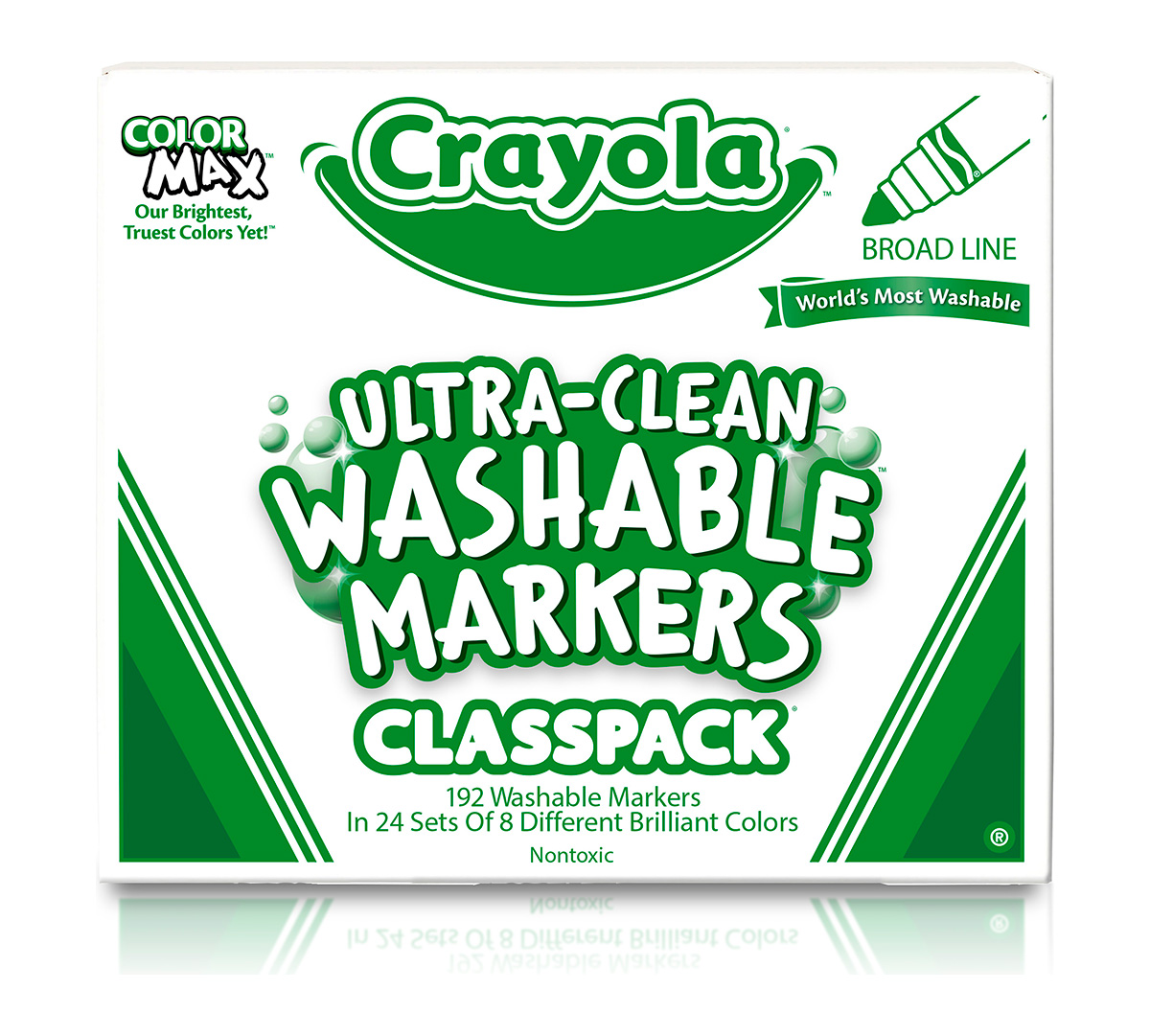 Ultra-Clean Washable Markers Broad Line 192 count front