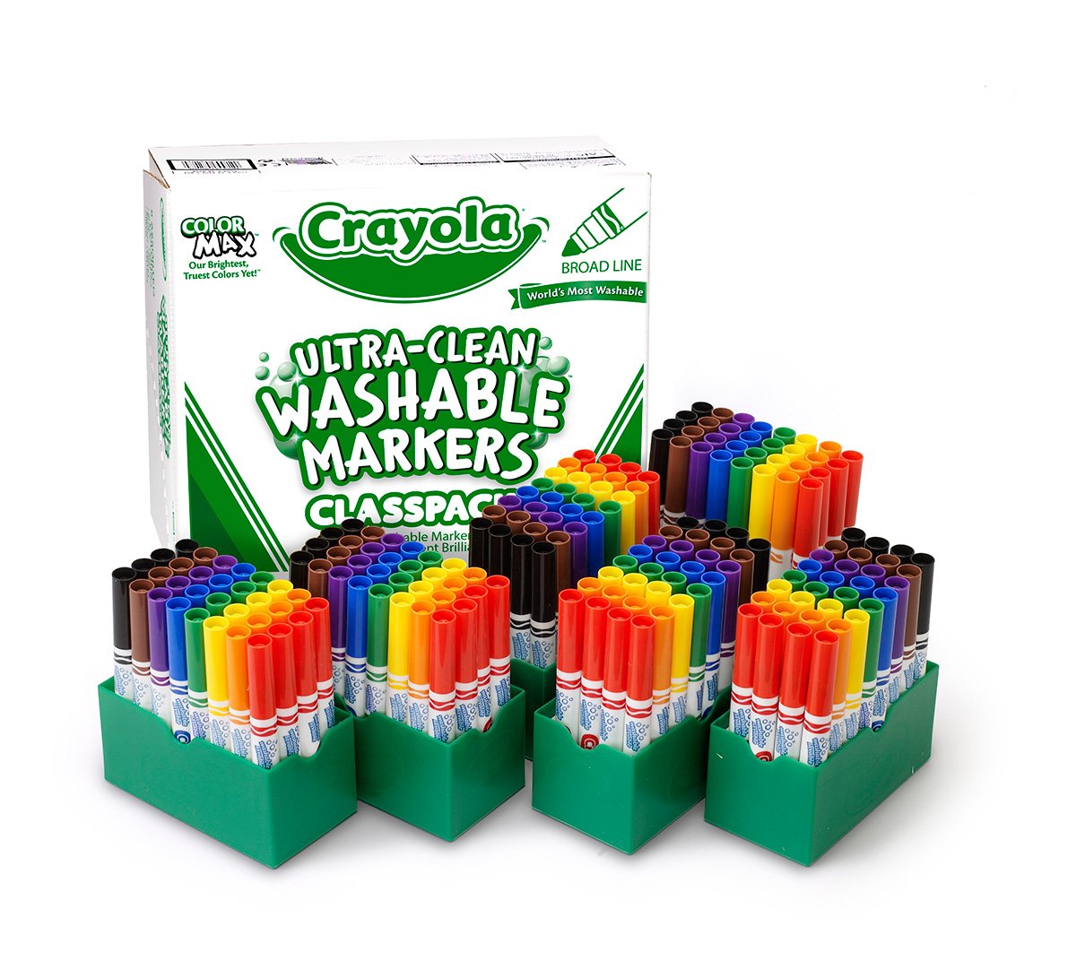 Ultra-Clean Washable Markers Broad Line 192 count contents and package