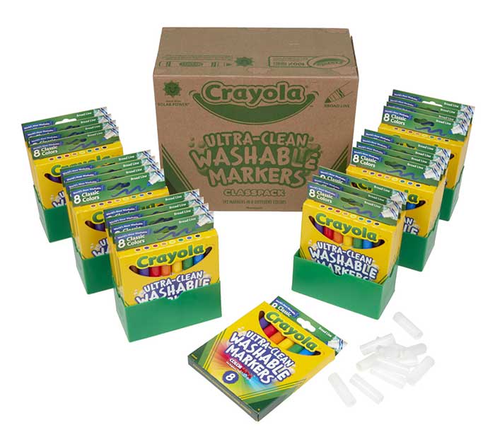 Ultra-Clean Washable Markers Broad Line 192 count contents and package
