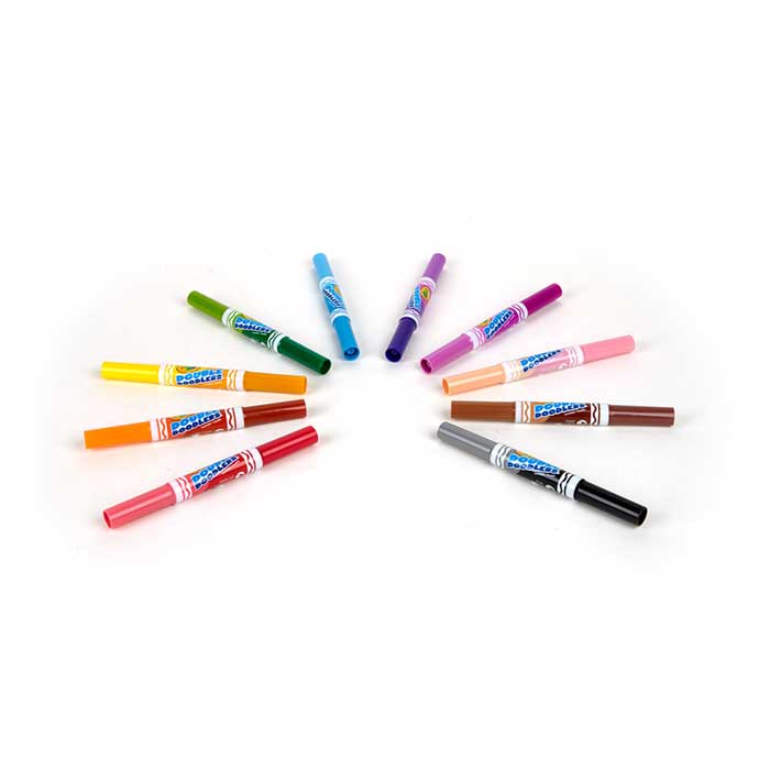 Double Doodlers Dual-Ended Marker Set contents.