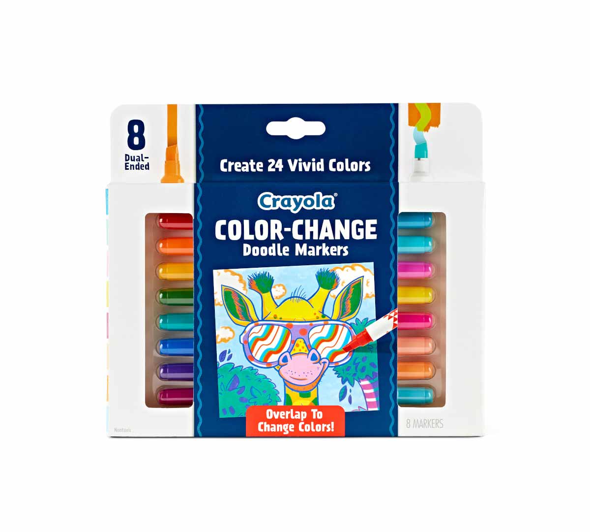 Doodle & Draw Color Change Doodle Marker  8 count front view.