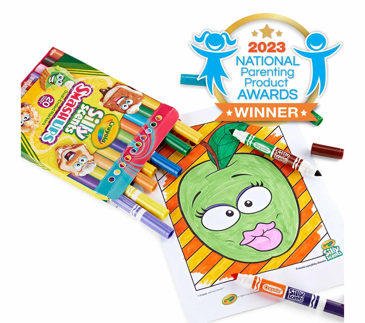Silly Scents SmashUps Dual Ended Markers with award winner seal