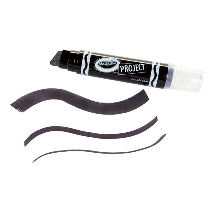 XL Poster Marker, Black. Marker with different sized lines.