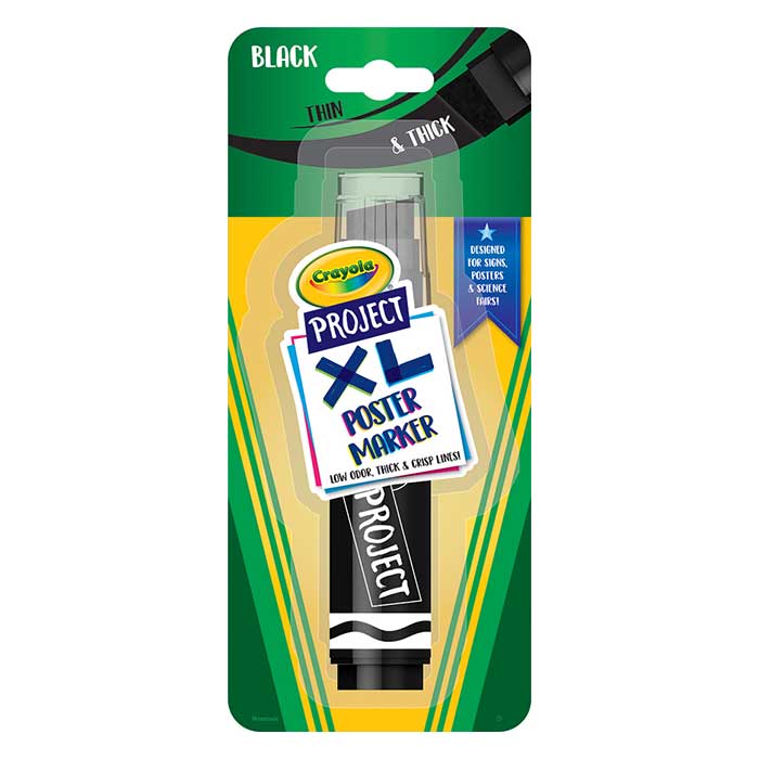 XL Poster Marker, Black front view.