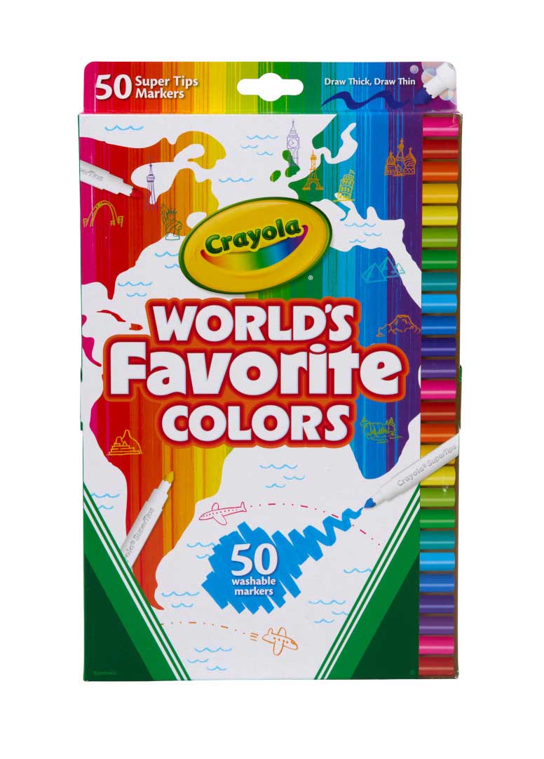World's Favorite Color Super Tips, 50 count front view
