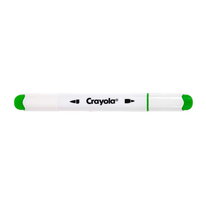 Crayola Dual Tip Alcohol Marker Set for Adults, 120 count set. capped marker.