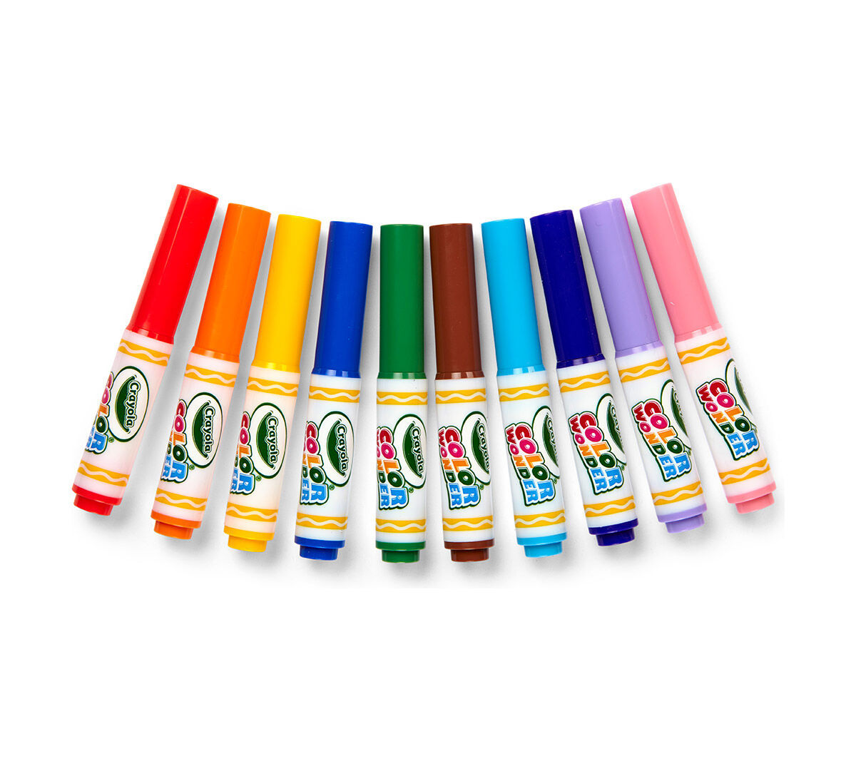 Color Wonder Mess Free Mini Markers, classic colors, 10 count. contents