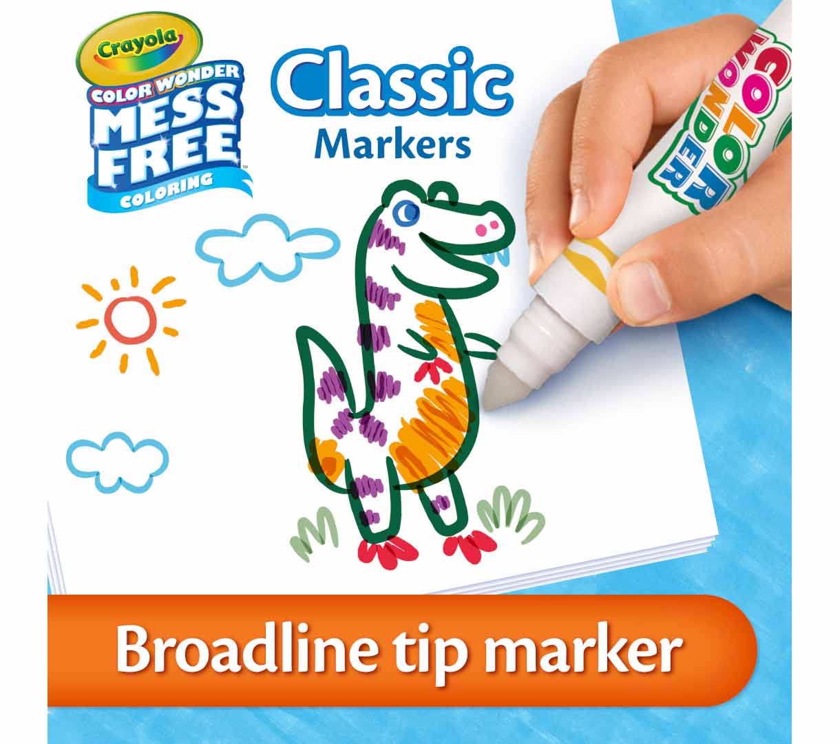Color Wonder Mess-Free Markers  20 count. Broadline tip marker.