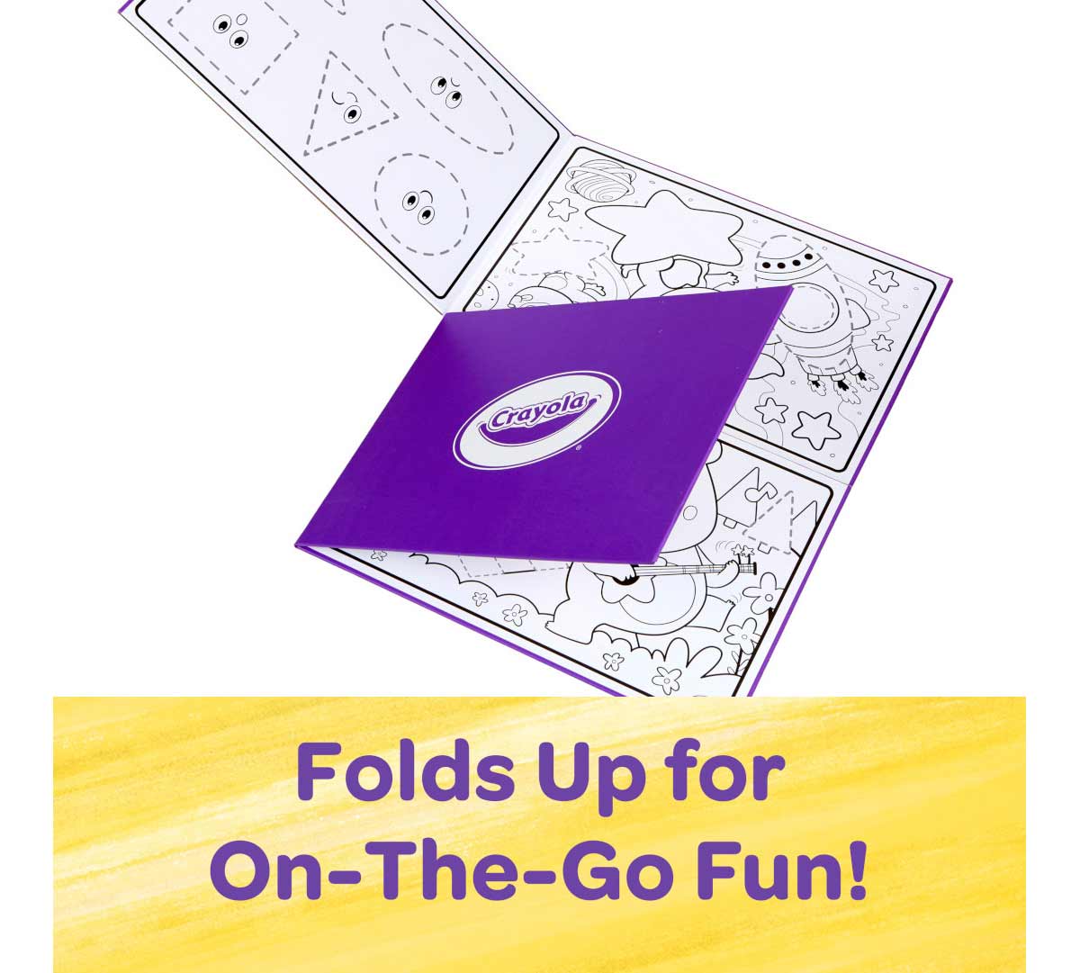 Color and Erase Activity Board. Folds up for on-the-go fun!