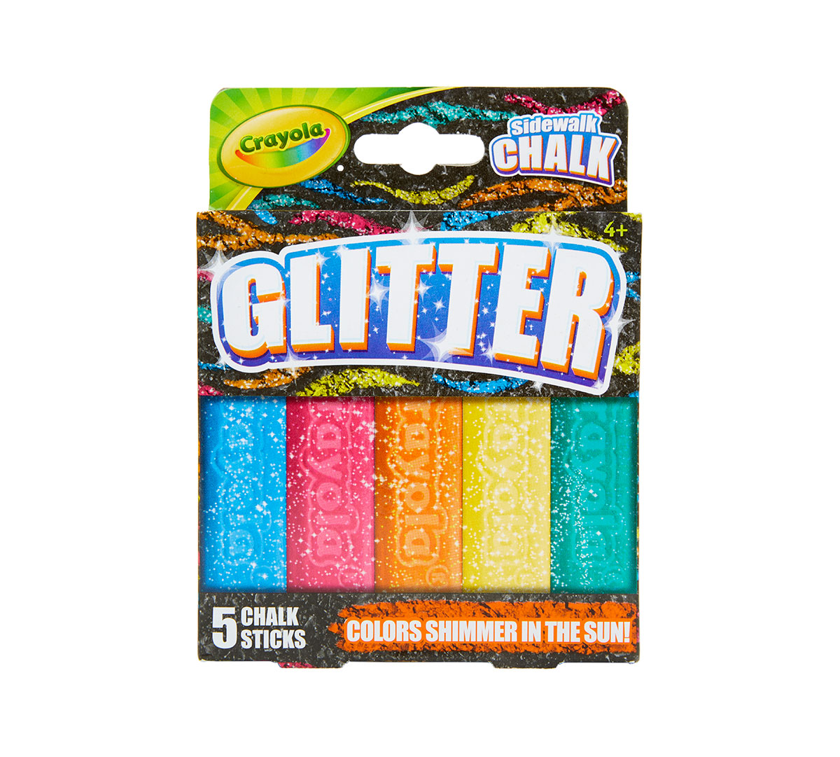 Special Effects Sidewalk Chalk - Glitter front view