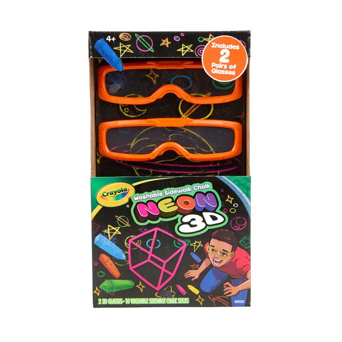 Crayola 3D Neon Outdoor Chalk Art Set