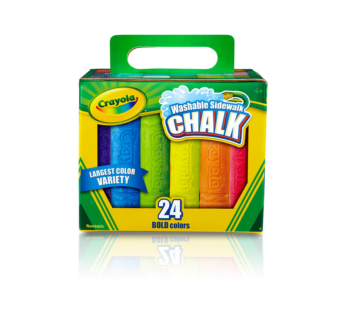 Washable Sidewalk Chalk  24 count front view